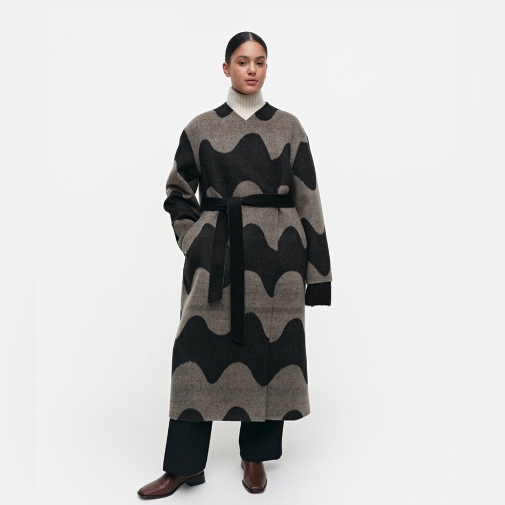 Marimekko elfa lokki wool coat